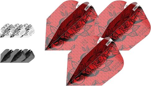 Target Darts Nathan Aspinall Ink Design Ten-X Dart Flights - مجموعة من 3 مجموعات (9 في المجموع) in Saudi Arabia
