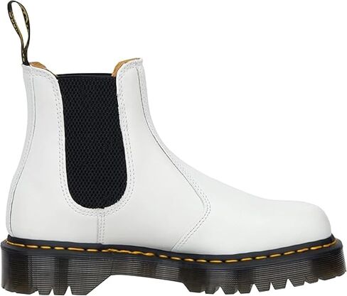 Dr. Martens Unisex-Adult 2976 Bex Chelsea Boot, White Smooth, 8 Women/7 Men M US in Saudi Arabia
