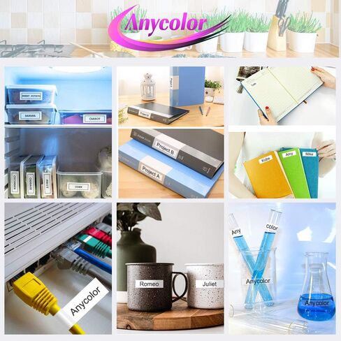 Anycolor TZe-131 TZ Tape 12mm 0.47 Laminated Clear Label Maker Tape Replacement for Brother Ptouch TZe-131 TZ-131 Tape, Work with P Touch PT-D210 PTH110 PTD220 PTD410 PTD400 D600 Label Maker, 5-Pack in Saudi Arabia