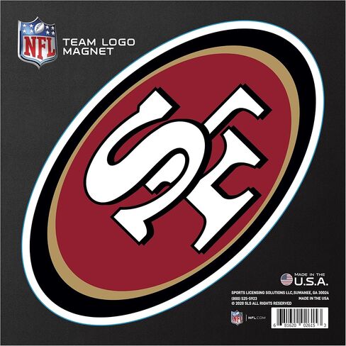 NFL - San Francisco 49ers Large Team Logo Magnet 10" in Saudi Arabia