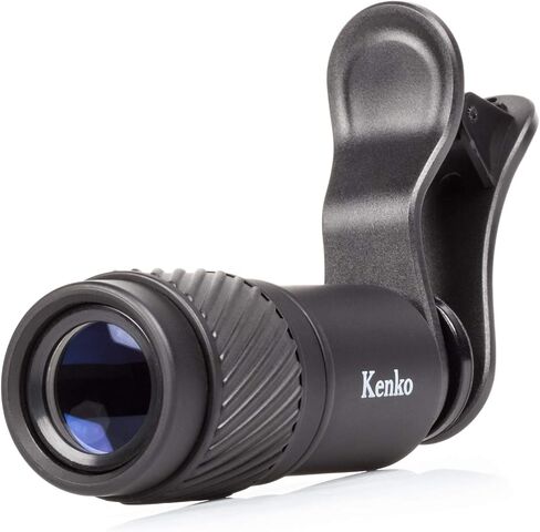 عدسة تحويل Kenko Tele للهواتف الذكية Realpro Clip Lens 8X، طلاء كامل متعدد، لعدسة مزدوجة/مفردة iPhone، Samsung Galaxy، Google Pixel، Android. KRP-8t in Kuwait