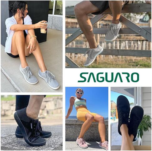 SAGUARO Luck Ⅰ - أحذية بيرفوت للجنسين، أحذية حافية القدم بسيطة، صندوق عريض من الأمام ونعل بدون قطرة in Kuwait