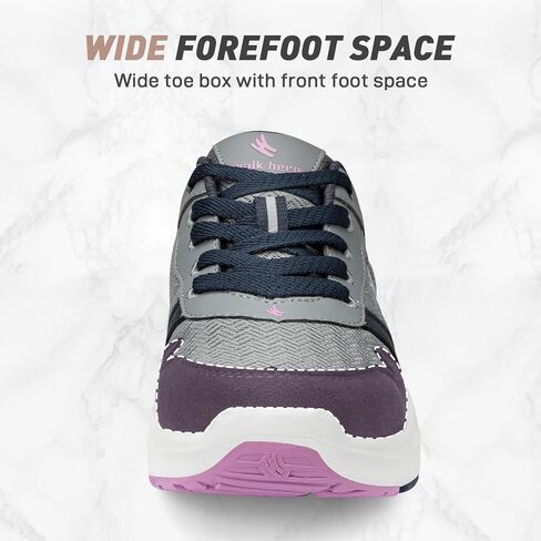 Walking Shoes Women with Arch Support, Orthopedic Shoes for Women for Knee Back Foot Pain Relief, Non-Slip Womens Sneakers in Saudi Arabia
