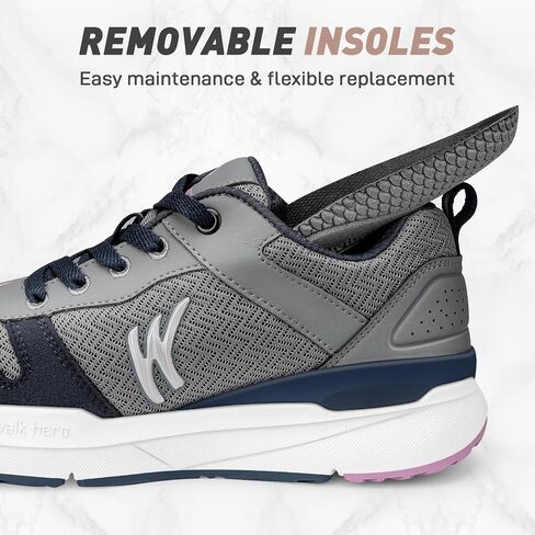 Walking Shoes Women with Arch Support, Orthopedic Shoes for Women for Knee Back Foot Pain Relief, Non-Slip Womens Sneakers in Saudi Arabia