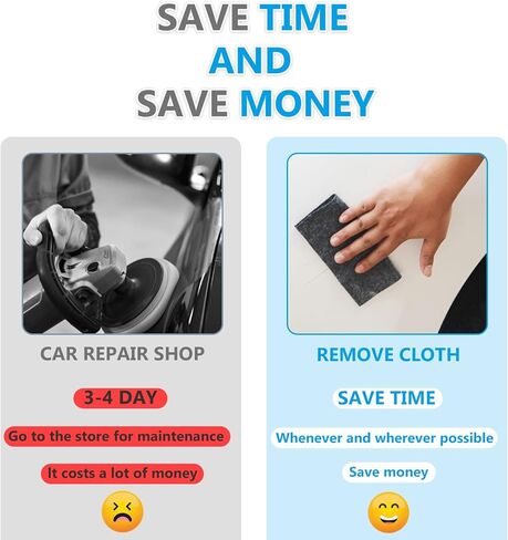 قماش نانو، قماش لامع، قماش نانو لامع لخدوش السيارة، قماش لامع مع وظيفة إصلاح الخدوش والتلميع (3 قطع) in Kuwait