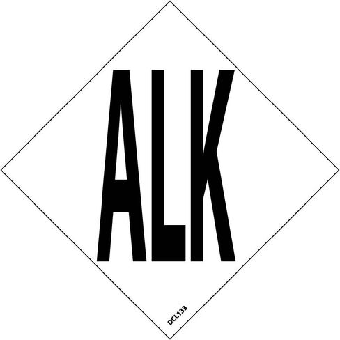 NMC DCL133 National Marker NFPA Label Symbol, Alk, 3 Inch (5/Pk), Ps Vinyl (Pack of 5) in Saudi Arabia