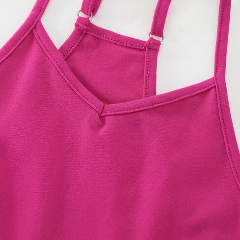 Weixinbuy Girls' Jumpsuits & Rompers Summer Clothes Sleeveless Spaghetti Strap Loose Kids Shorts Overalls with Big Pockets in Kuwait