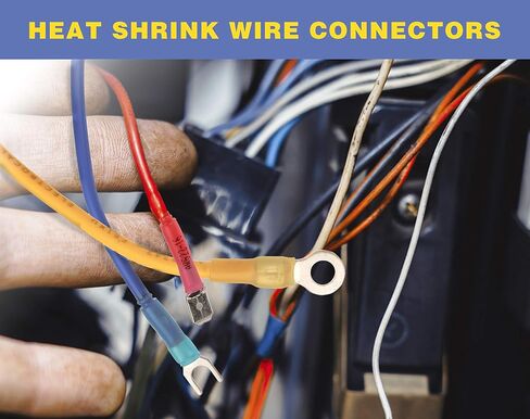 haisstronica 560PCS Heat Shrink Spade Connectors, AWG 22-10 Male Female Wire Spade Terminals, Quick Disconnect Wire Connectors Kit in Saudi Arabia