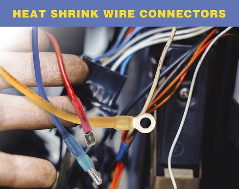 haisstronica 560PCS Heat Shrink Spade Connectors, AWG 22-10 Male Female Wire Spade Terminals, Quick Disconnect Wire Connectors Kit in Saudi Arabia