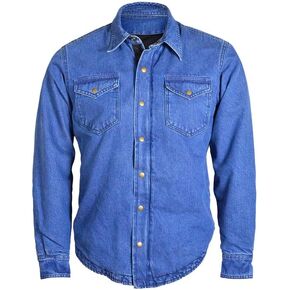 قميص ركوب الدراجات النارية الأزرق للرجال مع معدات PowerSports للحماية CE in Kuwait