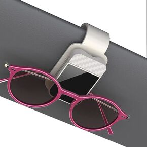 حامل النظارات الشمسية Car Sun Visor - مقطع إطلاق سريع وقفل آمن ، مناسب لمعظم السيارات والشاحنات وسيارات الدفع الرباعي (أسود) in Kuwait