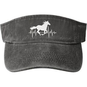 نساء Heartbeat Heartbeat Sun Visor Hats Women Men ، حماية قبعة بيسبول قابلة للتعديل لـ Beach Golf Runnis Tennis in Kuwait