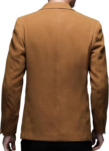 Mens Casual Suit Jacket Two Buttons Thick Autumn Winter Business Blazer Sport Coats in Kuwait