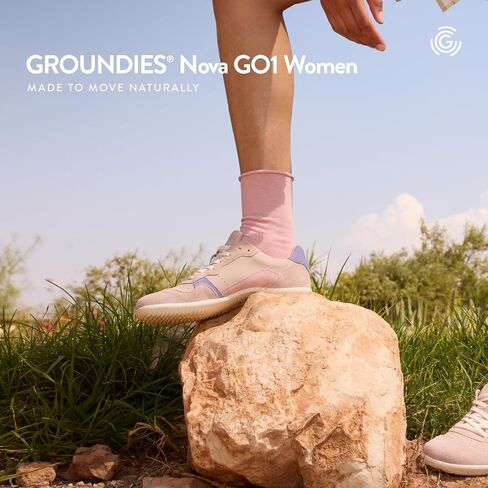 GROUNDIES Nova GO1 Barefoot Shoes for Women - Versatile Sneakers for Women with Wide Toe Box, Microfiber Liner and Insole, and Flexible Outsole in Saudi Arabia