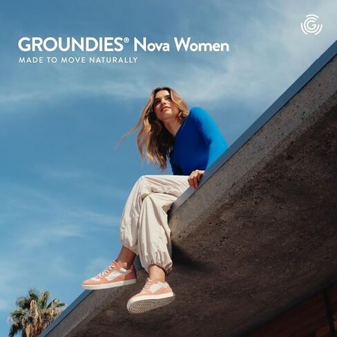 GROUNDIES Nova Barefoot Shoes for Women - Trainer Sneakers for Women with Foot-Friendly Wide Toe Box, Neutral Footbed, and Non Slip Zero Drop Outsole in Kuwait