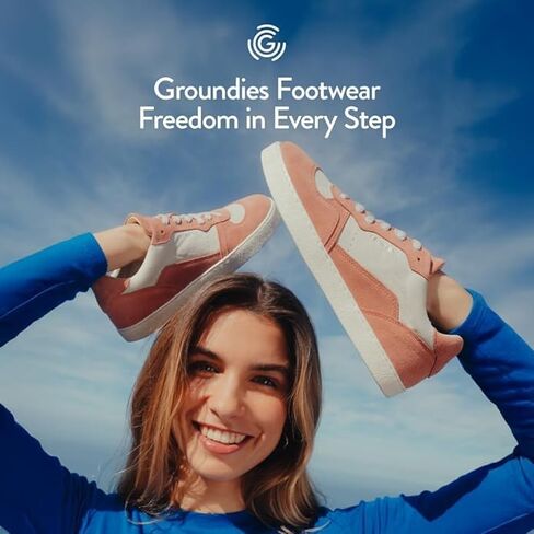 GROUNDIES Nova Barefoot Shoes for Women - Trainer Sneakers for Women with Foot-Friendly Wide Toe Box, Neutral Footbed, and Non Slip Zero Drop Outsole in Kuwait