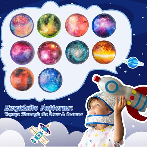 24 Pieces Bouncy Balls 32mm Bounce Balls 6 Styles High Bouncing Balls Toys for Kids Party Favors Birthdays Gift Classroom in Kuwait