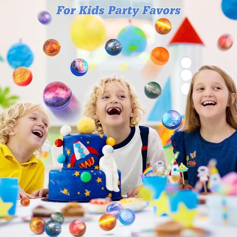 24 Pieces Bouncy Balls 32mm Bounce Balls 6 Styles High Bouncing Balls Toys for Kids Party Favors Birthdays Gift Classroom in Kuwait