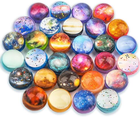 24 Pieces Bouncy Balls 32mm Bounce Balls 6 Styles High Bouncing Balls Toys for Kids Party Favors Birthdays Gift Classroom in Kuwait