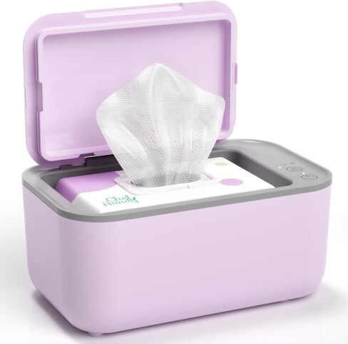 Baby Wipe Warmer, Wipe Warmer and Baby Wet Wipes Dispenser, Smart Precise Temperature Control Large Capacity Evenly Overall Heating Silence, Wipes Warmer for Babies Portable Wipe Warmer (White) in Saudi Arabia