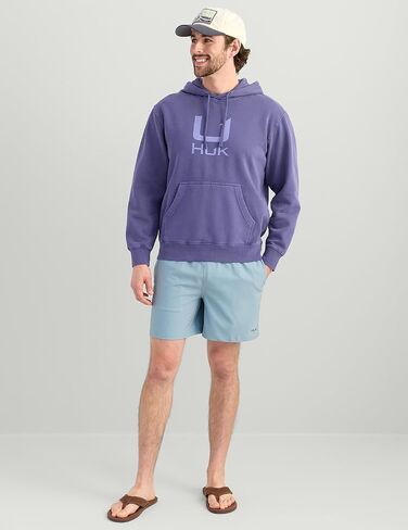 HUK Cotton Fleece Hoodie, Soft, Warm, Comfortable Hooded Sweatshirt Pullover for Men in Saudi Arabia