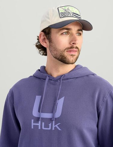 HUK Cotton Fleece Hoodie, Soft, Warm, Comfortable Hooded Sweatshirt Pullover for Men in Saudi Arabia