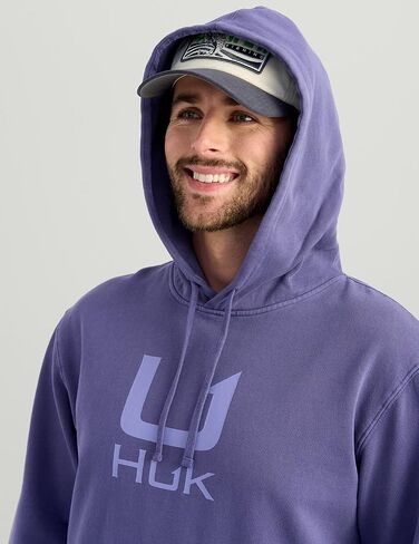 HUK Cotton Fleece Hoodie, Soft, Warm, Comfortable Hooded Sweatshirt Pullover for Men in Saudi Arabia
