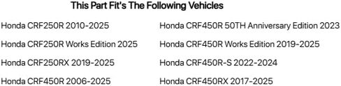 TUSK Aluminium Brake Pedal TIP RED HONDA CRF450RX 2017-2023 in Saudi Arabia