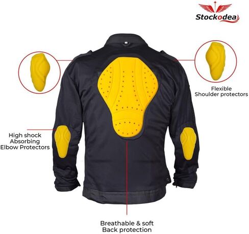 Men’s Denim Blue Motorcycle Riding Shirt with CE Protectors-Protective Powersports Gear in Saudi Arabia
