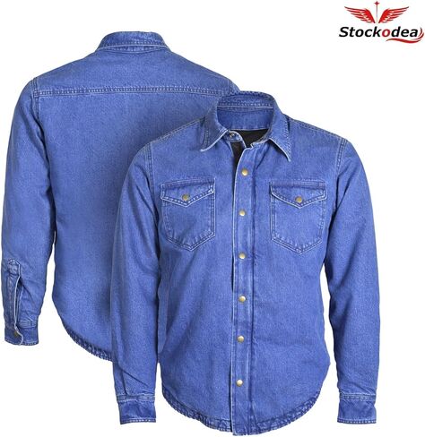 قميص ركوب الدراجات النارية الأزرق للرجال مع معدات PowerSports للحماية CE in Kuwait