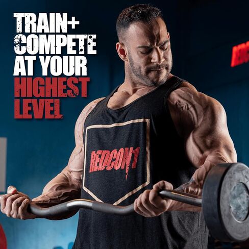 Redcon1 Total War Pre Workout ، Blue Raspberry - Beta Alanine + Citrulline Malate Keto Friendly Friendly Preworkout للرجال والنساء مع 320 ملغ من الكافيين - يتصرف سريع (30 حصص) in Kuwait