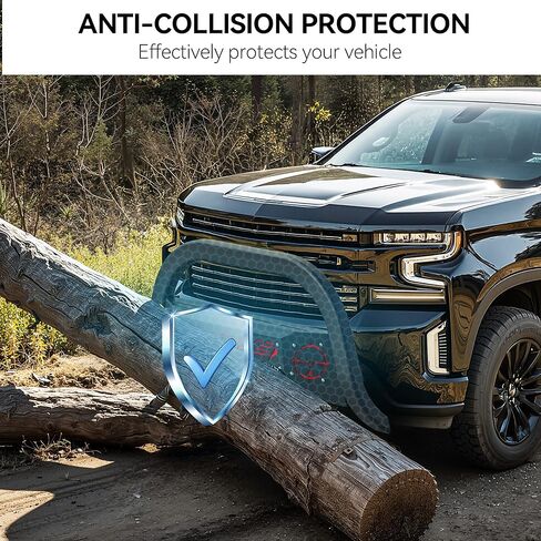 قضيب الثور القابل للطلاء من oEdRo يناسب 2019-2024 Chevy Silverado 1500/GMC Sierra 1500 (باستثناء 2019 Silverado 1500 LD)، واقي فرشاة الشاحنة، قضيب دفع المصد الأمامي مع حامل لوحة انزلاقية مصبغة in Kuwait