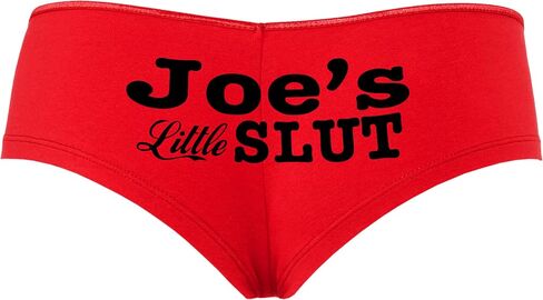 Knaughty Knickers Joes Little Slut Jospeh Joey Joe Josephs Joeys Personalized Red Boyshort سراويل داخلية مع تصميم للبالغين in Saudi Arabia