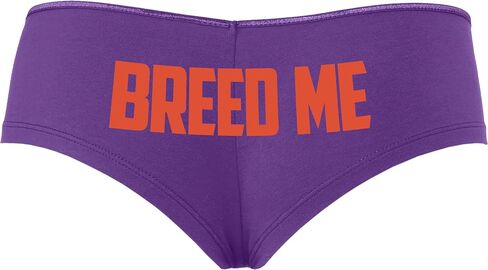 Knaughty Knickers Breed Me Cum In Me Raw Bareback Creampie Purple Boyshort Panties With Adult Design in Kuwait
