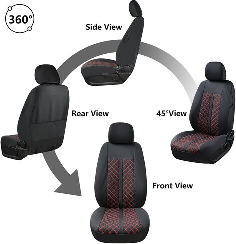 Truckiipa Tacoma Coves Truck Covers Cover Complete Leather Proof Actor Coverings for 2005-2015 Toyota Tacoma Double Crew Cab ، مجموعة كاملة ، أسود in Kuwait