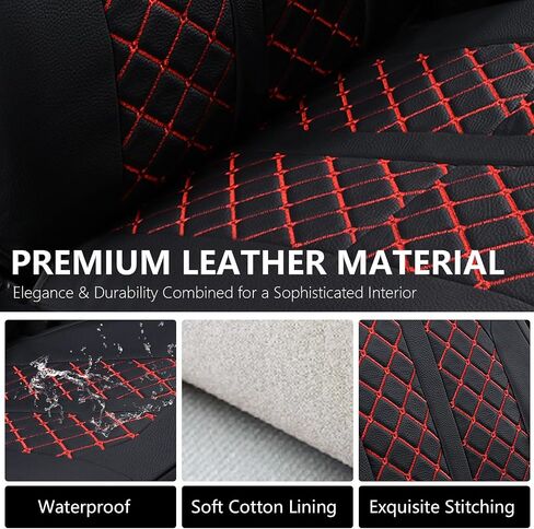 Truckiipa Tacoma Coves Truck Covers Cover Complete Leather Proof Actor Coverings for 2005-2015 Toyota Tacoma Double Crew Cab ، مجموعة كاملة ، أسود in Kuwait