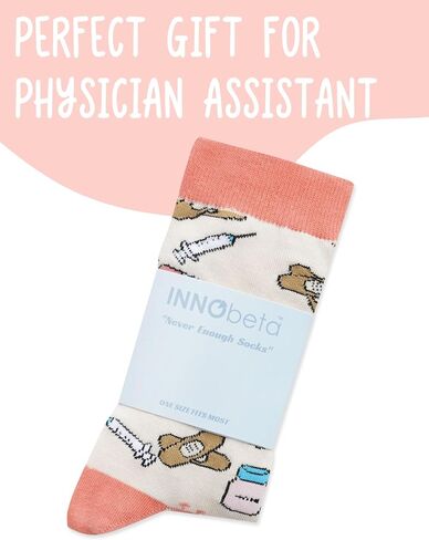 InnoBeta Physician Assistant Gifts, Gifts on Birthday and Christmas, One Size Crew Socks in Saudi Arabia