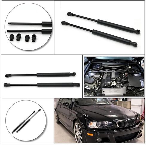 Lift Supports Strut Fit for E46 323ci 323i 325i 328i 330Ci Styling Refit Bonnet Hood Fit for Gas Shock Lift Strut Bars Support Rod in Kuwait