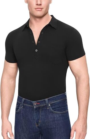 Men's Polo Jumpsuit One Piece Pajama Bodysuit Casual Style Onesie Office-to-Weekend with Roomy Fit in Saudi Arabia