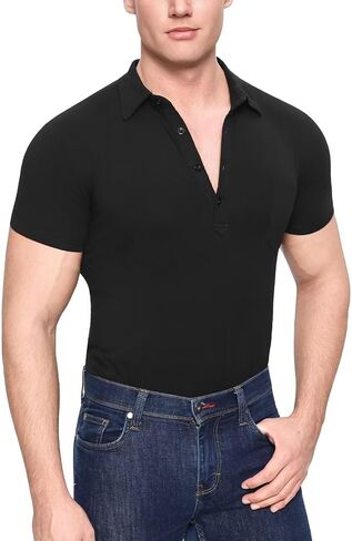 Men's Polo Jumpsuit One Piece Pajama Bodysuit Casual Style Onesie Office-to-Weekend with Roomy Fit in Saudi Arabia