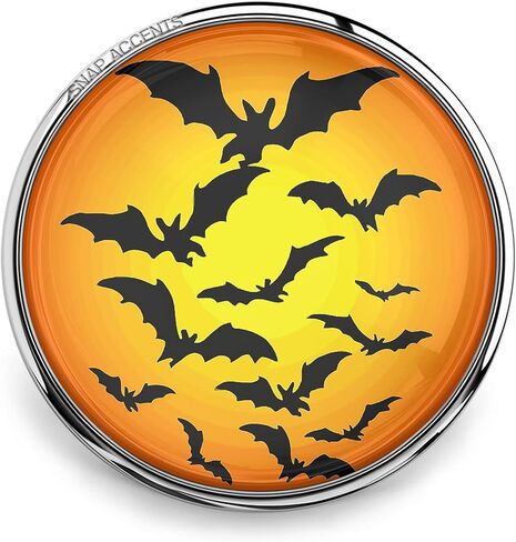 Halloween Snap Jewelry Ginger Charm Scary Holiday Ghost Costume 18MM Button Fits Customizable Bracelets, Necklaces, Keychains, Rings in Saudi Arabia