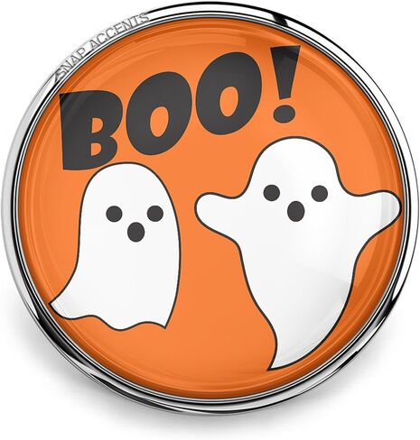 Halloween Snap Jewelry Ginger Charm Scary Holiday Ghost Costume 18MM Button Fits Customizable Bracelets, Necklaces, Keychains, Rings in Saudi Arabia