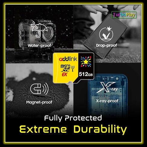 Addlink TurboPlay Gaming MicroSDXC 1TB UHS-I, C10, U3, V30, A2, 4K Video Memory Card, Up to 100/80 MB/s, Compatible for Nintendo-Switch, Steam Deck, ROG Ally, Gaming Devices (ad1TBMSXT3A) in Saudi Arabia