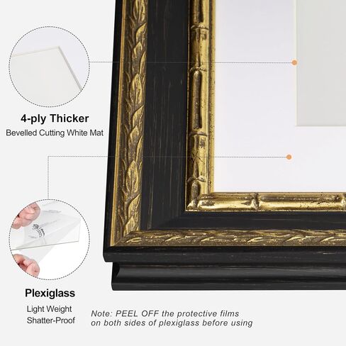 Vintage 4x6 Picture Frame, Ornate Antique Gold 4x6 Frame with Tempered Real Glass, Display 4 x 6 Photo for Tabletop or Wall mount, Retro Home Decor (Brown/Gold, Single) in Saudi Arabia