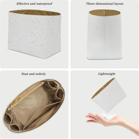 Ultra-light Purse Organizer Insert Compatible with Longchamp Energy Series Bag and More, Waterproof Dup*nt Paper and Cotton Handbag Inner for Luxury Bags (Black, XS) in Kuwait