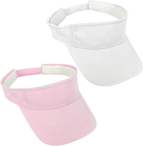 2 حزمة القبعات الرياضية القبعات النساء القابل للتعديل في الهواء الطلق Sun Visor Golf Beach Travel Cap Cap in Kuwait