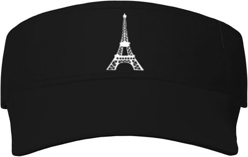 Paris Eiffel Tower Vissors Usisex Outdoor Sports Sun Visor Hat ، للجري ، الجولف ، التنس in Kuwait