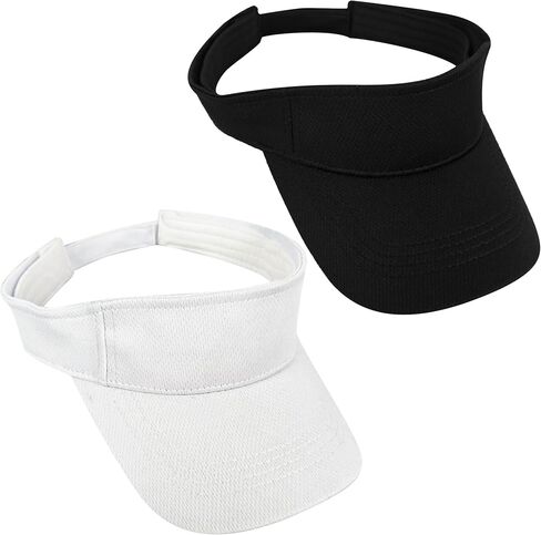 2 حزمة القبعات الرياضية القبعات النساء القابل للتعديل في الهواء الطلق Sun Visor Golf Beach Travel Cap Cap in Kuwait