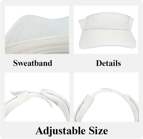 2 حزمة القبعات الرياضية القبعات النساء القابل للتعديل في الهواء الطلق Sun Visor Golf Beach Travel Cap Cap in Kuwait