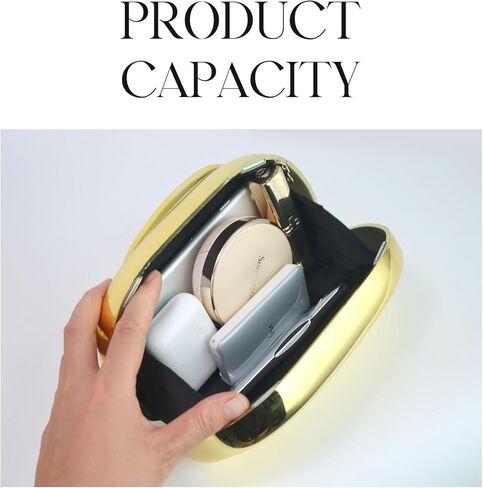 محفظة مخلب الأكريليك للنساء ، فريدة من نوعها المعدنية المعدنية مقبض حقيبة مسائية لحفل حفل زفاف رسمي in Kuwait